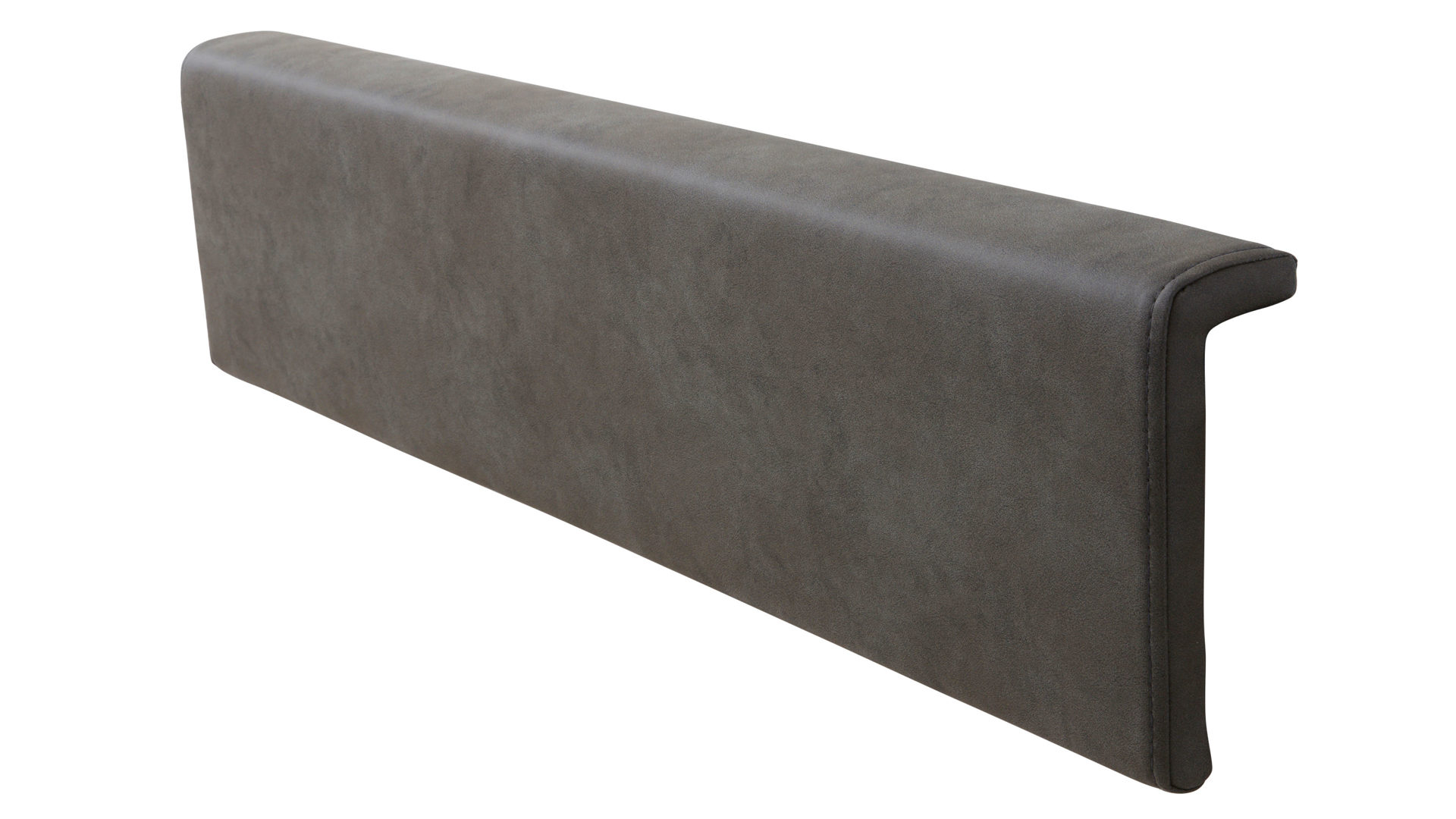 Kissen-Set Interliving aus Stoff in Dunkelgrau Interliving Schlafzimmer Serie 1019 – Kopfteilpolster-Set 523449 graues Kunstleder – zweiteilig, für ca. 180 cm Breite