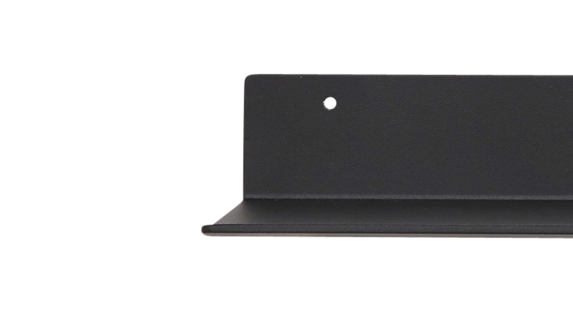 Regal Interliving aus Metall in Schwarz Interliving Garderoben Serie 6005 – Ablageboard 802 anthrazitfarbenes Metall – Länge ca. 32 cm