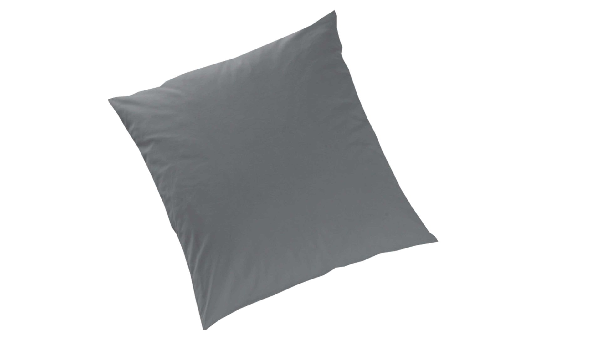 Bettwäsche-Set H. g. hahn haustextilien® aus Stoff in Dunkelgrau HAHN Luxus-Satin-Bettwäsche Sempre graphitfarbener Baumwollsatin - zweiteilig, ca. 135 x 200 cm