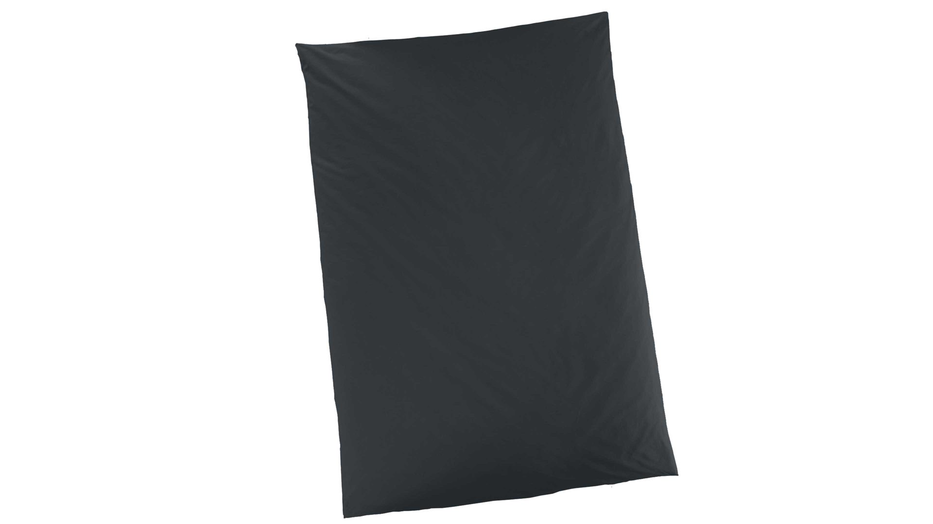 Bettwäsche-Set H. g. hahn haustextilien® aus Stoff in Schwarz HAHN Luxus-Satin-Bettwäsche Sempre schwarzer Baumwollsatin – zweiteilig, ca. 155 x 200 cm