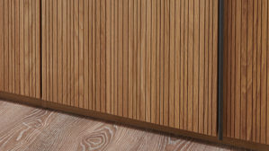 Kleiderschrank PARTNERRING COLLECTION aus Holz in Dunkelgrau PARTNERRING COLLECTION Schlafzimmerprogramm Valetta - Kleiderschrank Graphit & Eiche Bianco - sechs Türen, Breite ca. 300 cm