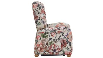 Ohrensessel Steinpol polsteria aus Stoff in Mehrfarbig Ohrensessel mit Funktion floraler Stoffbezug Aster beige & Eiche biancofarbene Holzfüße