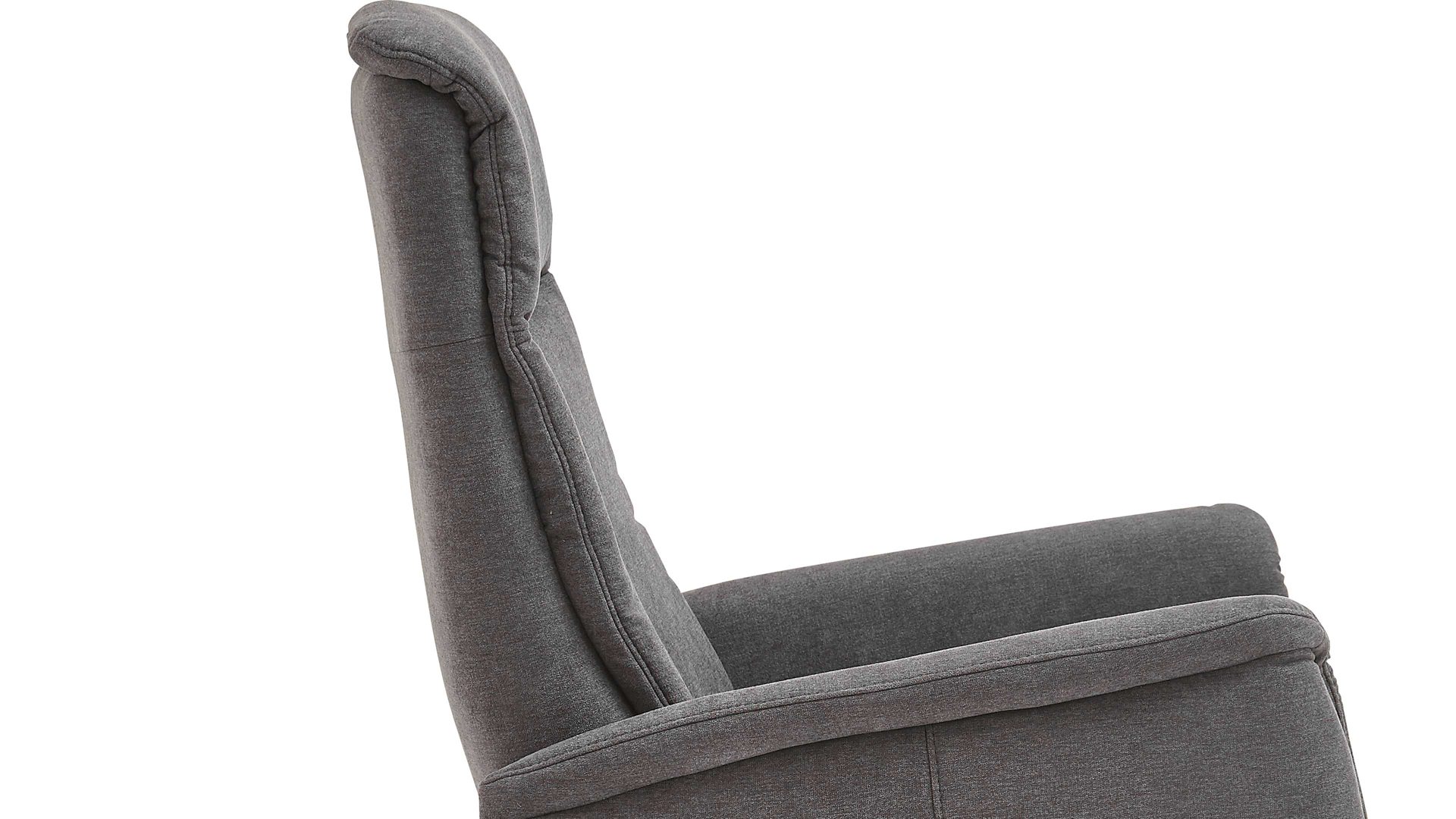 Relaxsessel modulmaster aus Stoff in Dunkelgrau Modulmaster MM-ZE1062 - Relaxsessel DRF1 grauer Stoffbezug Miro & Chrom-Tellerfuß