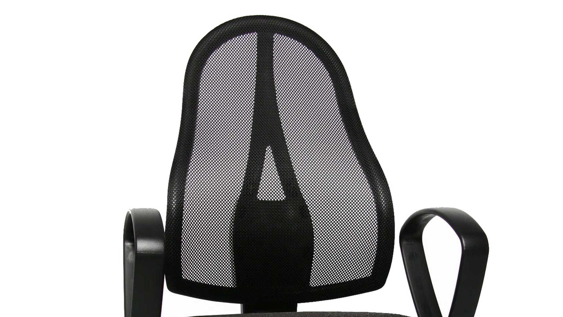 Drehstuhl OrthoSedis aus Stoff in Grau Drehstuhl orthoSedis 20 als ergonomisches Büromöbel anthrazitfarbener Sitzbezug G22 & schwarze Netzbespannung, verchromtes Drehkreuz