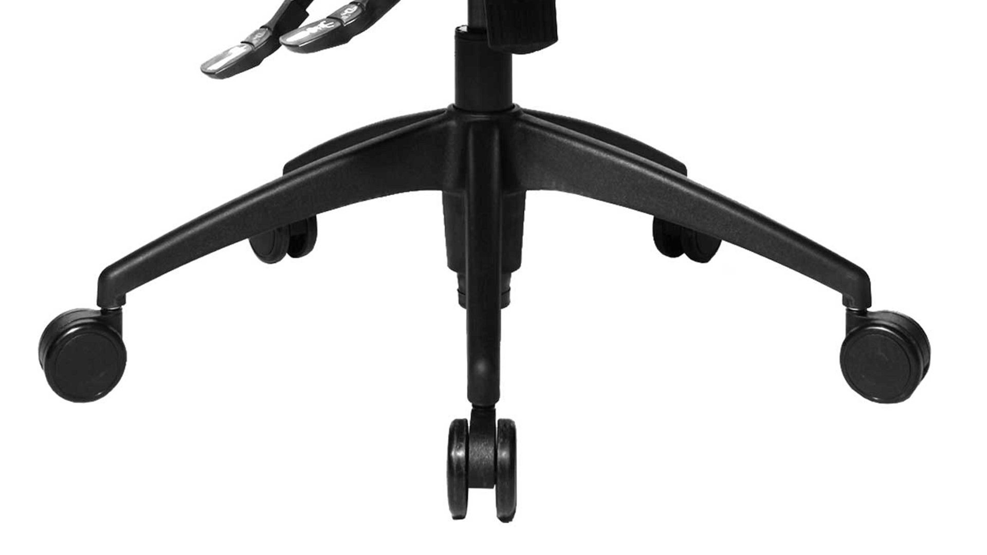 Drehstuhl OrthoSedis aus Stoff in Blau Drehstuhl orthoSedis 40 bzw. Sitzmöbel marineblauer Bezug G28 & schwarzes Drehkreuz