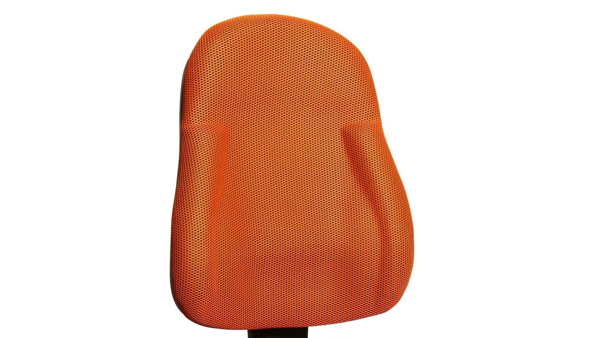 Drehstuhl OrthoSedis aus Stoff in Orange Bürodrehstuhl OrthoSedis 10 als Chefsessel orangefarbener Bezug BB2 & verchromtes Drehkreuz