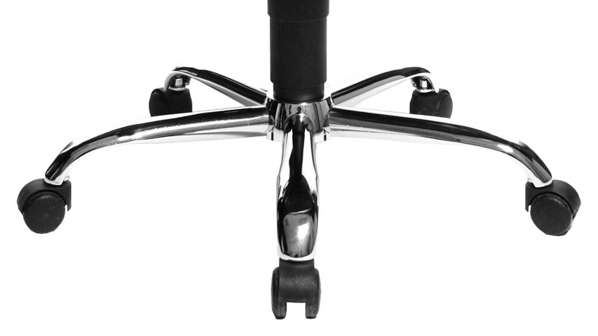 Drehstuhl OrthoSedis aus Stoff in Blau Bürodrehstuhl OrthoSedis 10 als Chefsessel blauer Bezug BB2 & verchromtes Drehkreuz