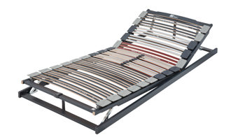Lattenrost Interliving aus Holz in Grau Interliving Lattenrost Serie 1943 mit manuellen Funktionen manuelle Kopf- & Fußteilverstellung – Liegefläche ca. 80 x 200 cm