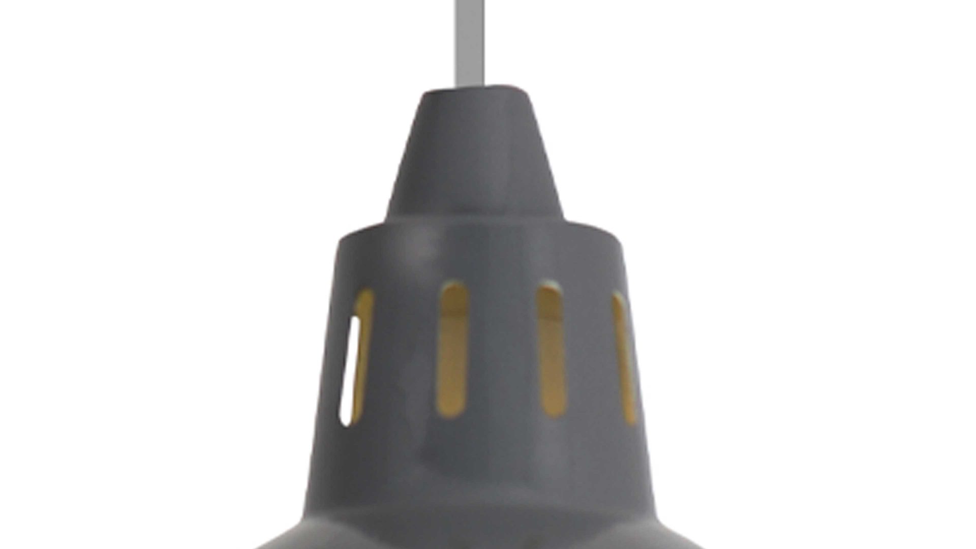 Pendelleuchte Näve aus Metall in Dunkelgrau näve Pendelleuchte dunkelgraues Metall - Durchmesser ca. 19 cm