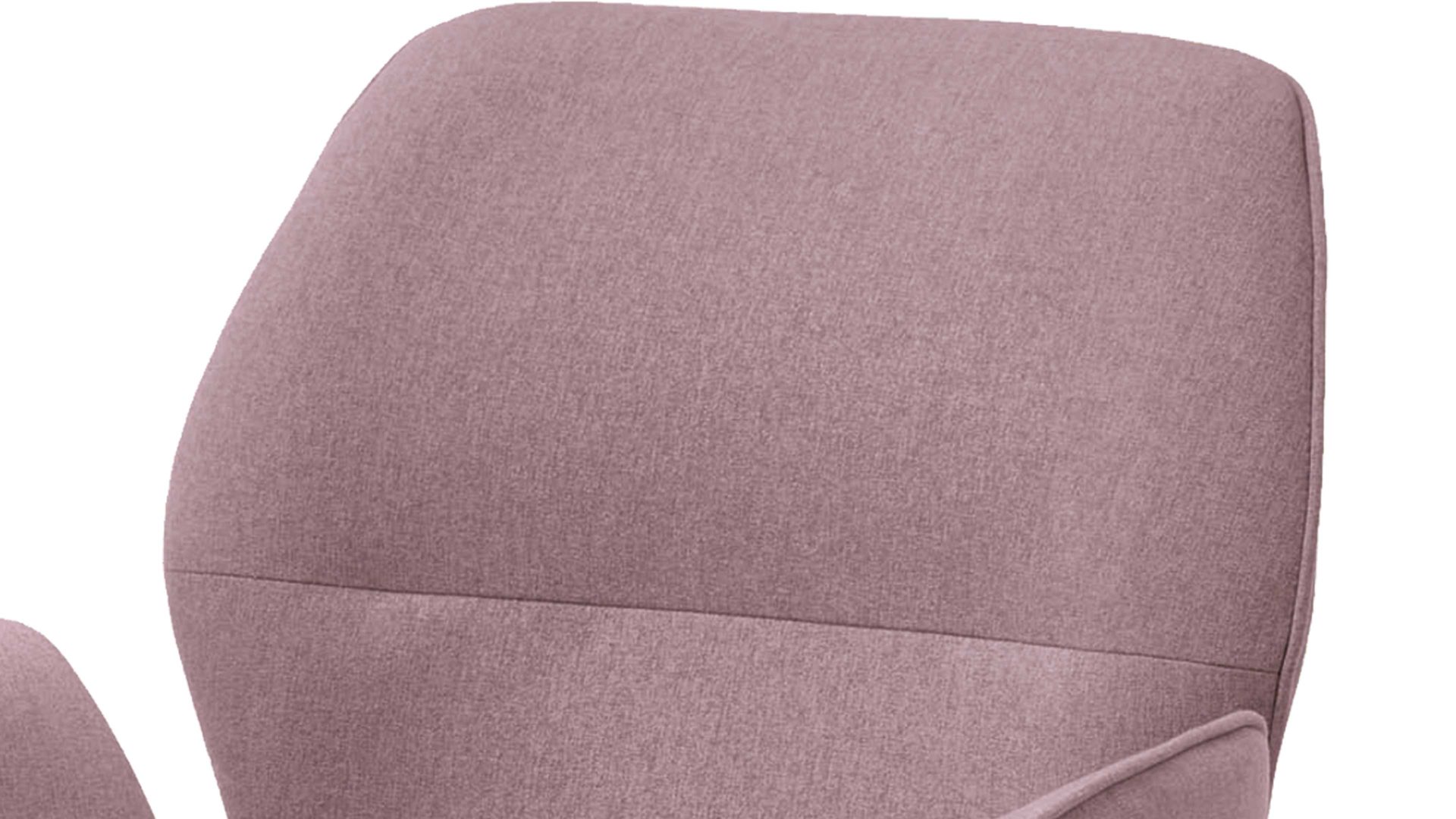 Vierfußstuhl Niehoff sitzmoebel aus Stoff in Lila NIEHOFF SITZMÖBEL Armlehnstuhl Merlot auberginefarbener Webstoff Venice 852 & schwarzes Eisen