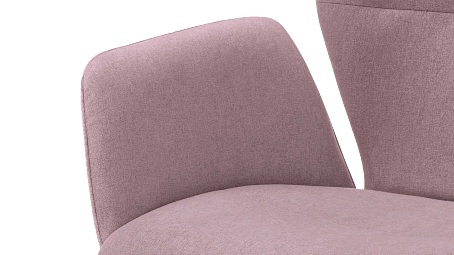 Vierfußstuhl Niehoff sitzmoebel aus Stoff in Lila NIEHOFF SITZMÖBEL Armlehnstuhl Merlot auberginefarbener Webstoff Venice 852 & schwarzes Eisen