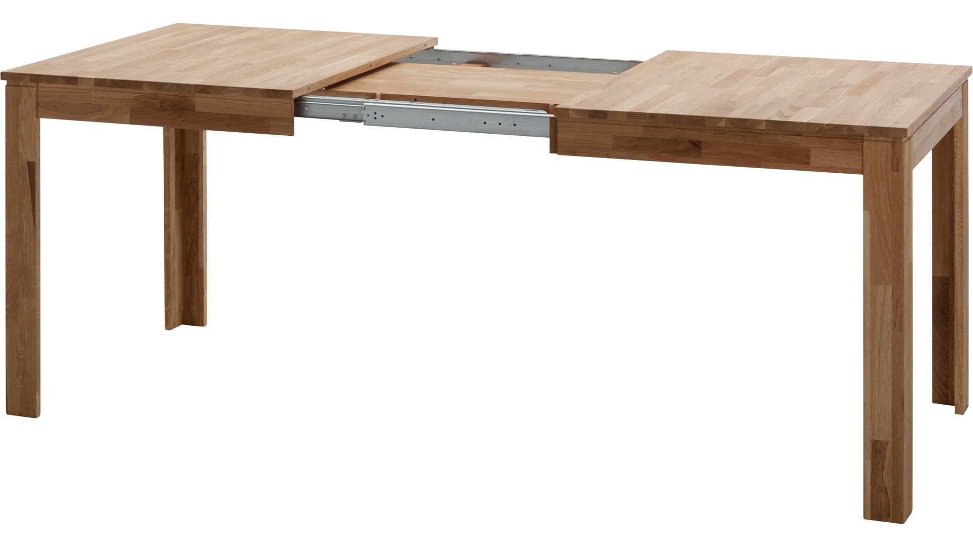 Auszugtisch Standard furniture factory aus Holz in Holzfarben Esszimmertisch Pedro mit Ausziehfunktion als Massivholzmöbel geöltes Eichenholz - ca. 140-220 x 80 cm
