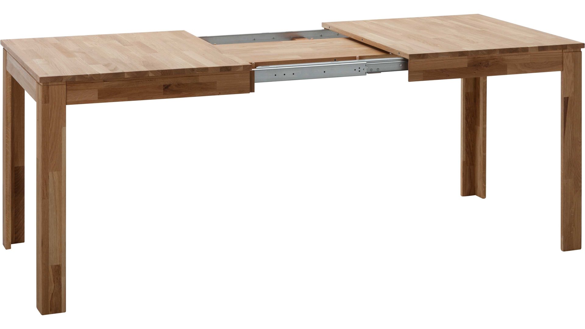 Auszugtisch Standard furniture factory aus Holz in Holzfarben Esszimmertisch Pedro mit Ausziehfunktion als Massivholzmöbel geöltes Eichenholz - ca. 140-220 x 80 cm