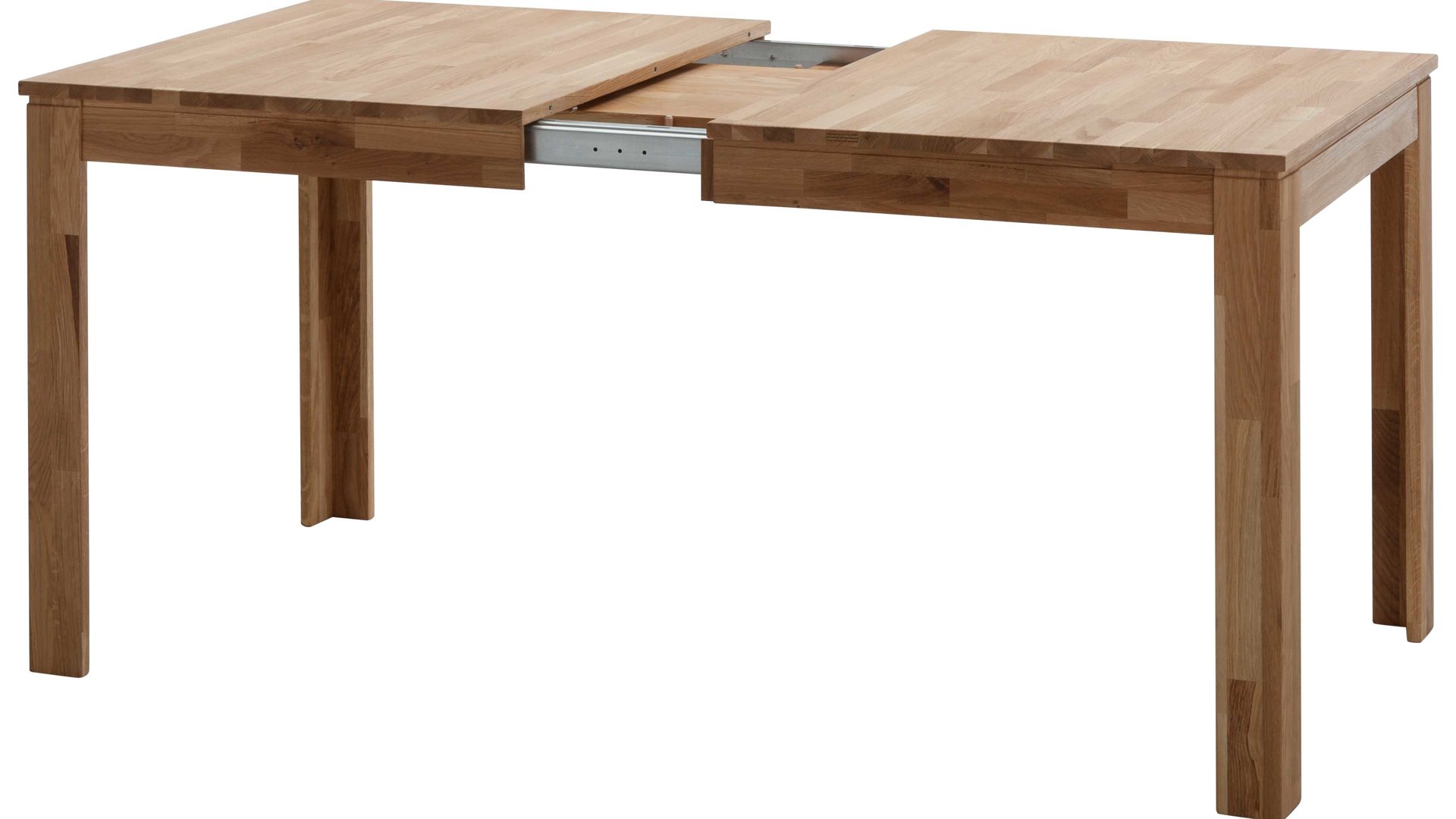 Auszugtisch Standard furniture factory aus Holz in Holzfarben Esszimmertisch Pedro mit Ausziehfunktion als Massivholzmöbel geöltes Eichenholz - ca. 140-220 x 80 cm
