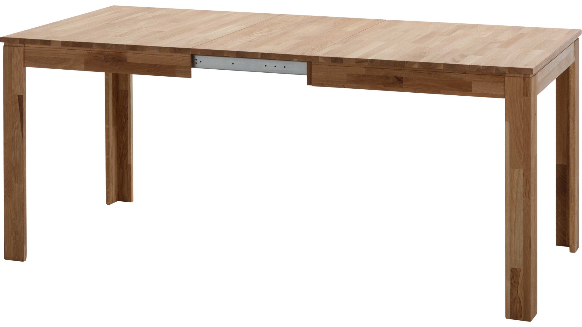 Auszugtisch Standard furniture factory aus Holz in Holzfarben Esszimmertisch Pedro mit Ausziehfunktion als Massivholzmöbel geöltes Eichenholz - ca. 140-220 x 80 cm