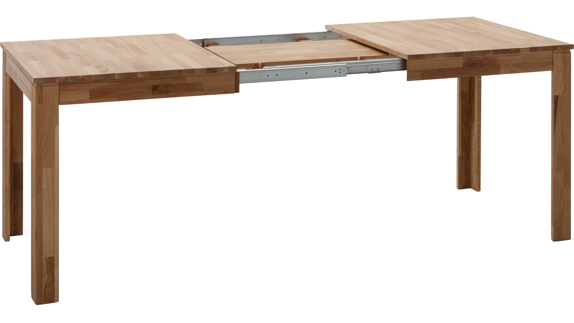 Auszugtisch Standard furniture factory aus Holz in Holzfarben Esszimmertisch Pedro mit Ausziehfunktion als Massivholzmöbel geöltes Eichenholz - ca. 140-220 x 80 cm