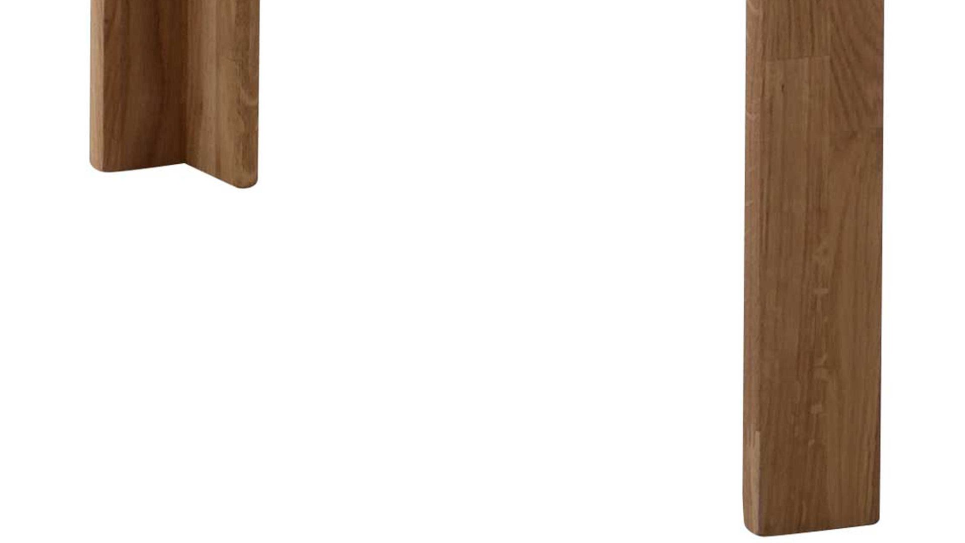 Auszugtisch Standard furniture factory aus Holz in Holzfarben Esszimmertisch Pedro mit Ausziehfunktion als Massivholzmöbel geöltes Eichenholz - ca. 86-126 x 80 cm