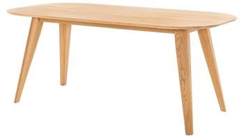 Esstisch Standard furniture factory aus Holz in Holzfarben Massivholzmöbel - Esstisch Ottawa geölte Eiche – oval, ca. 200 x 100 cm