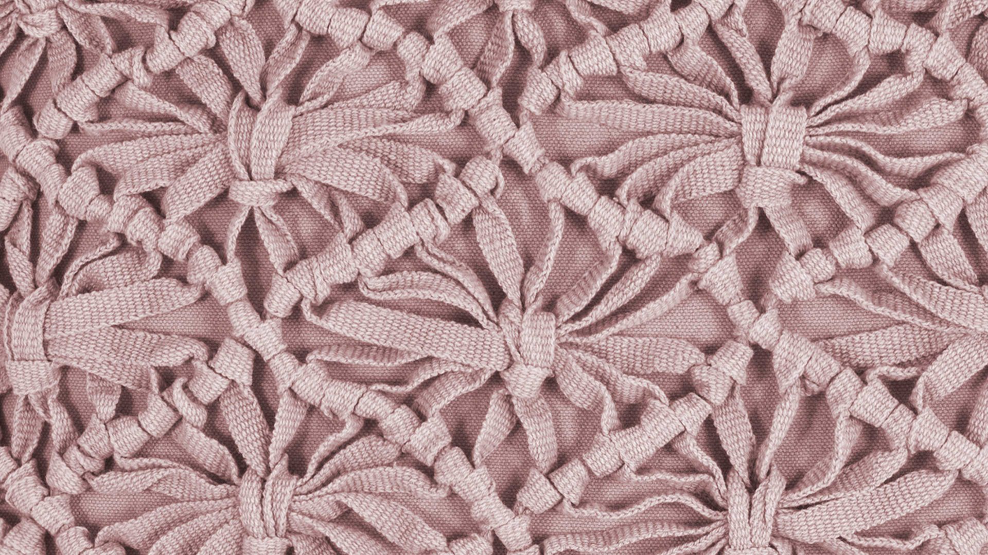 Kissenbezug /-hülle Magma sitting point aus Naturfaser in Rosa MAGMA Kissenhülle Fringe altrosefarbene Baumwolle - ca. 45 x 45 cm