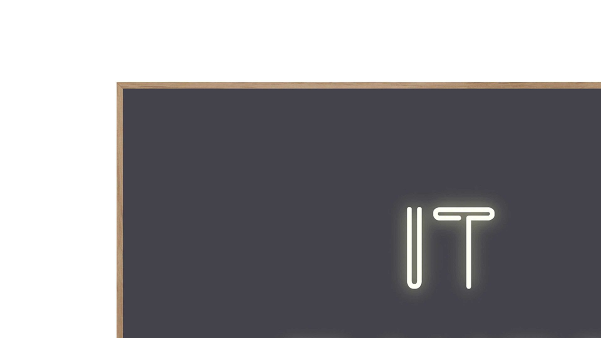 Kunstdruck Malerifabrikken aus Holz in Schwarz Posterdruck Two To Tango bedrucktes Holz & Eiche – ca. 30 x 40 cm