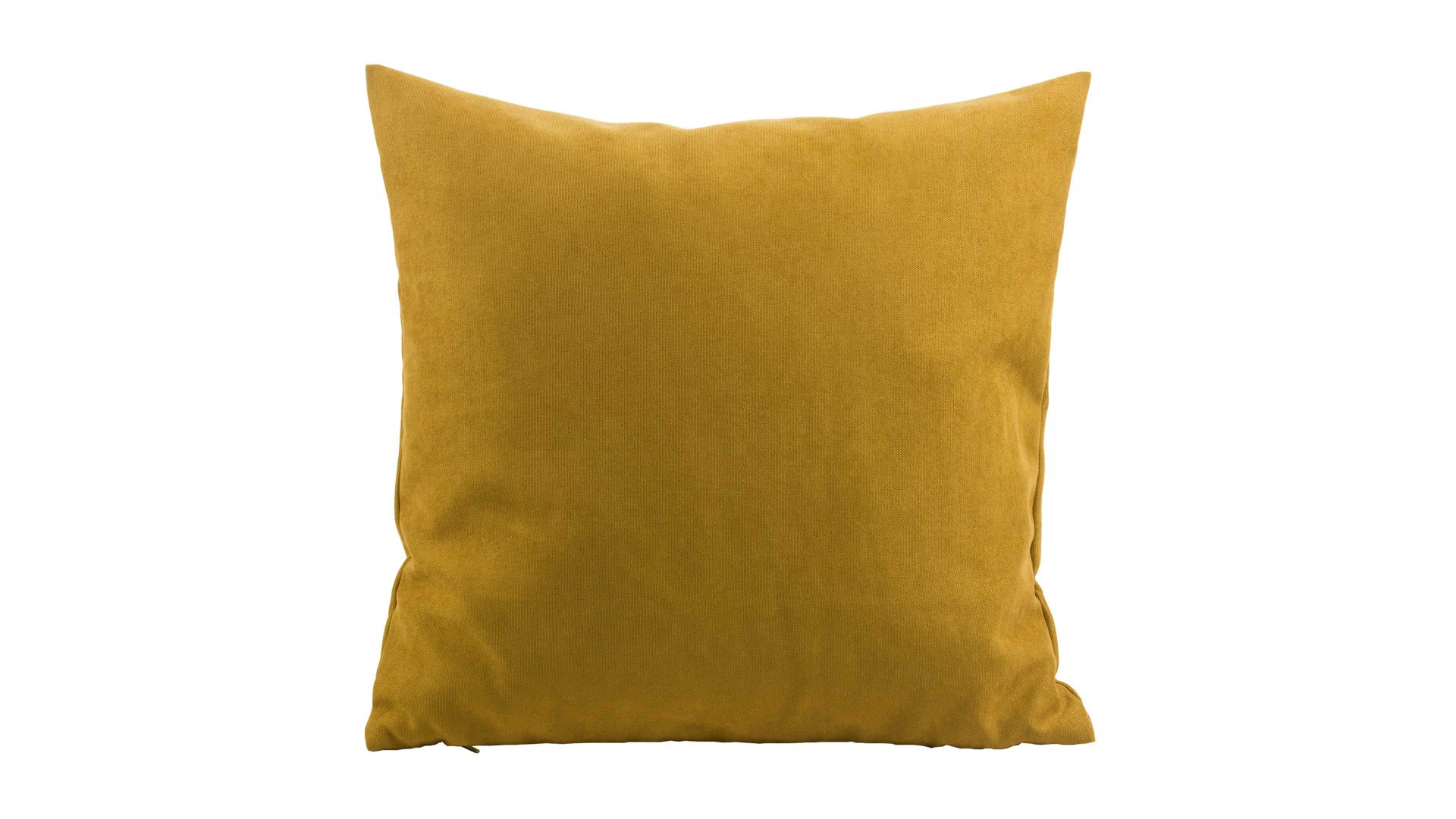 Kissenbezug /-hülle Gözze aus Stoff in Gelb Ambiente Trendlife by GÖZZE Kissenbezug Dante Senf – ca. 50 x 50 cm