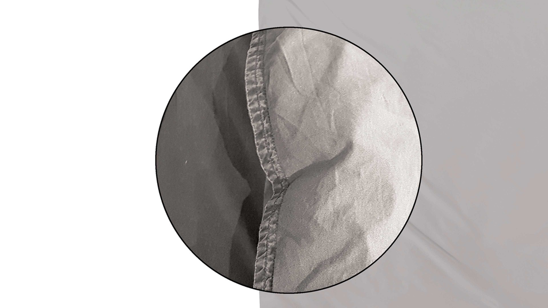 Bettwäsche-Set H. g. hahn haustextilien® aus Stoff in Hellgrau HAHN Bettwäsche-Set Stone Washed kittfarbene Baumwolle – ca. 155 x 220 cm