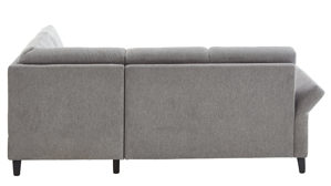 Ecksofa Steinpol sit&more aus Stoff in Grau Polsterprogramm Varese - Ecksofa grauer Chenillebezug Orlean 8202 - Stellfläche ca. 230 x 170 cm