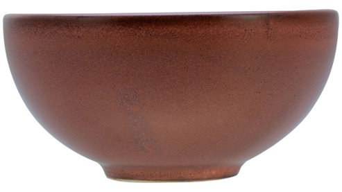Schale Creatable aus Stein in Dunkelrot CREATABLE Sierra Nevada Fuego – Dipschale dunkelrotes Steinzeug – Durchmesser ca. 12 cm