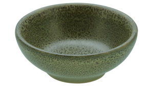 Schale Creatable aus Stein in Dunkelgrün CREATABLE Sierra Nevada Prado – Sojaschale grünes Steinzeug – Durchmesser ca. 8 cm