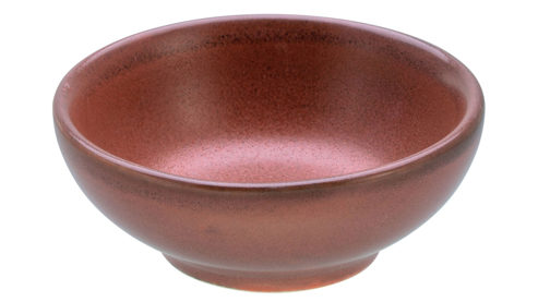 Schale Creatable aus Stein in Dunkelrot CREATABLE Sierra Nevada Fuego – Sojaschale dunkelrotes Steinzeug – Durchmesser ca. 8 cm