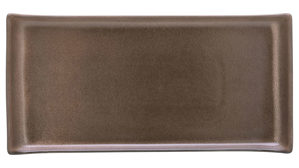 Servierplatte Creatable aus Stein in Braun CREATABLE Sierra Nevada Rocca – BBQ Platte braunes Steinzeug – ca. 33 x 17 cm