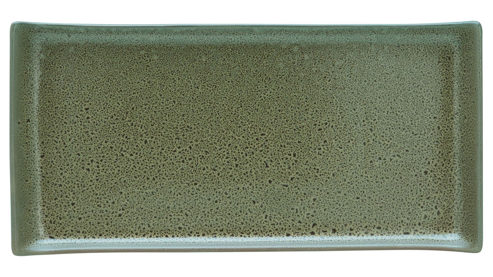 Servierplatte Creatable aus Stein in Dunkelgrün CREATABLE Sierra Nevada Prado – BBQ Platte dunkelgrünes Steinzeug – ca. 33 x 17 cm