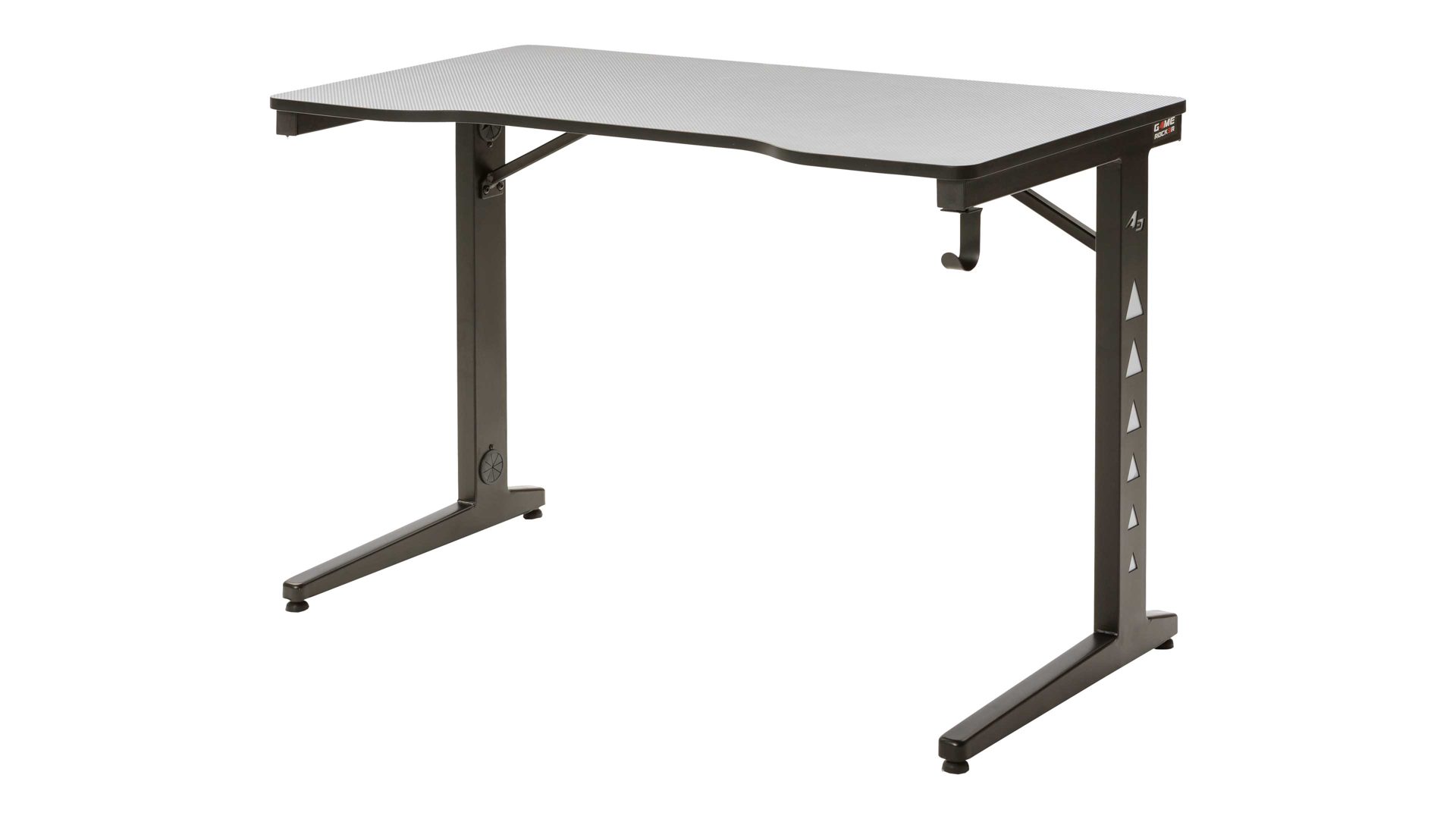 Schreibtisch Duo collection aus Metall in Schwarz Gaming Schreibtisch schwarzes Metall - ca. 120 x 60 cm