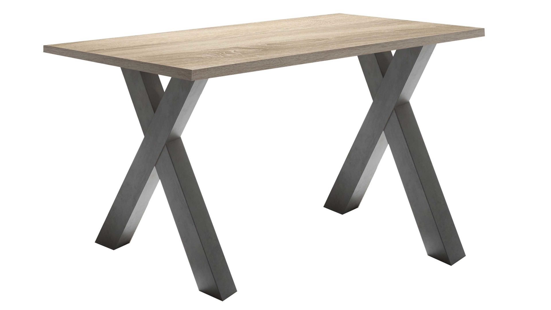 Schreibtisch Mäusbacher i.i. aus Holz in Holzfarben Schreibtisch Mister Office Eiche sägerau & Graphit – ca. 140 x 70 cm