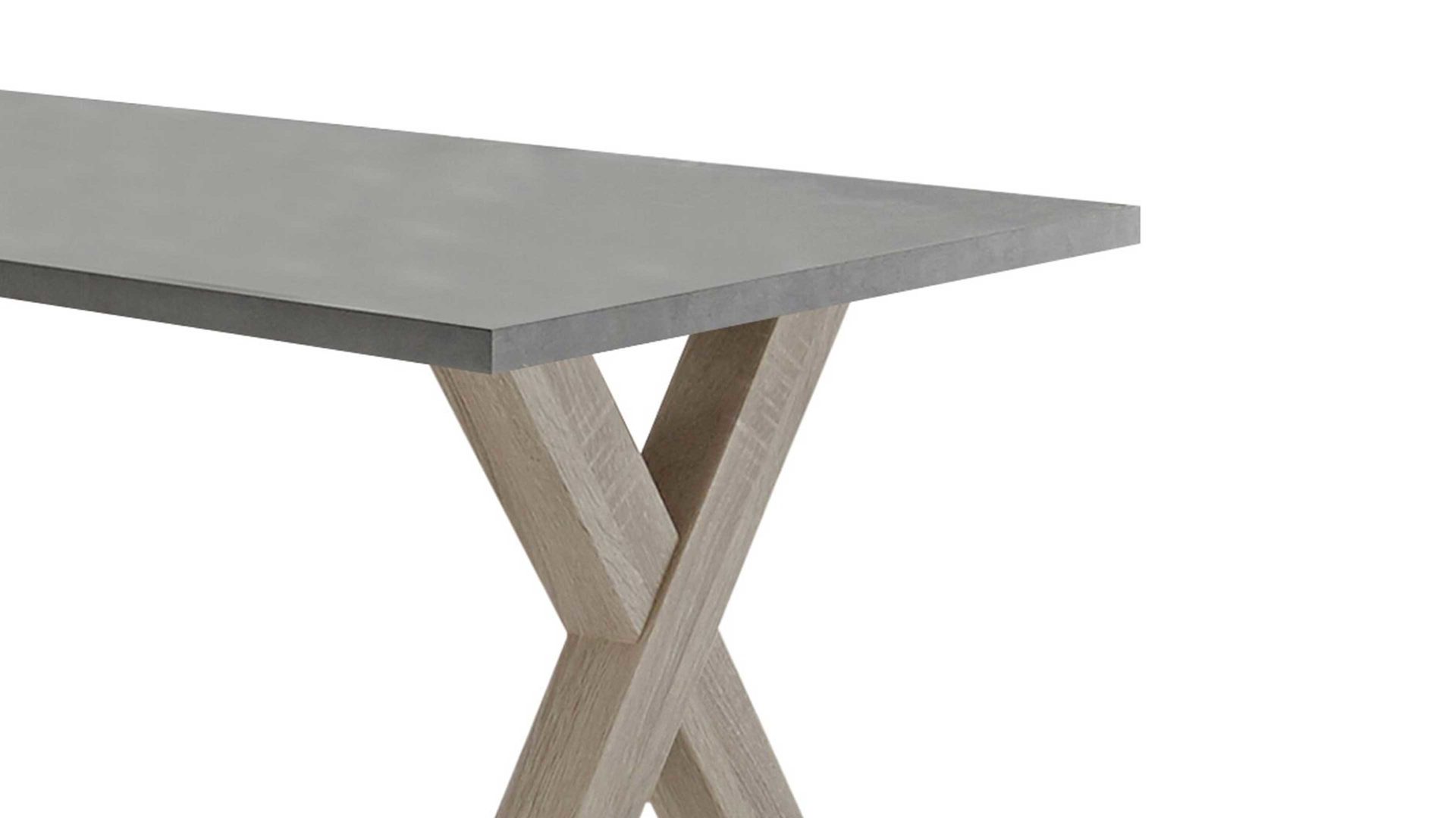 Schreibtisch Mäusbacher i.i. aus Holz in Grau Schreibtisch Mister Office Graphit & Eiche sägerau – ca. 140 x 70 cm