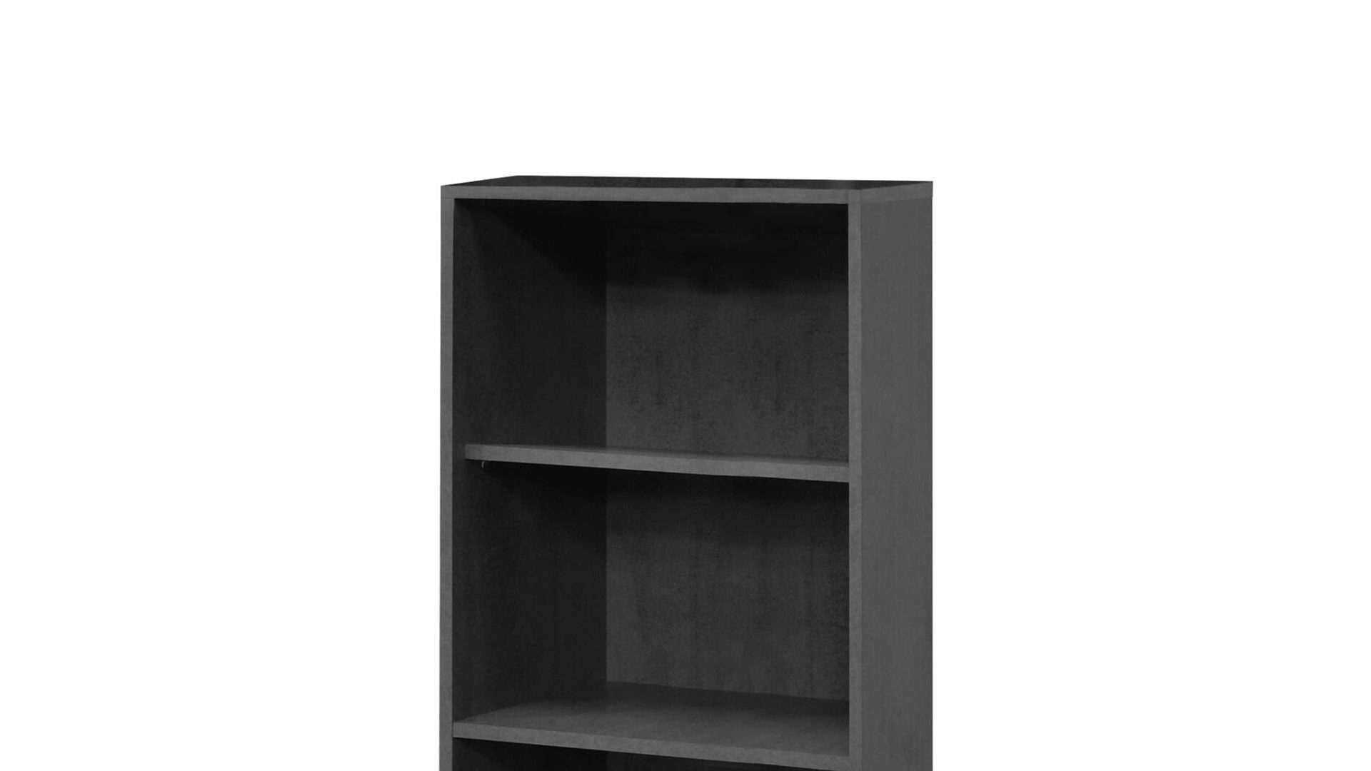 Regal Mäusbacher i.i. aus Holz in Schwarz Aktenregal Mister Office Graphit – ca. 81 x 180 cm