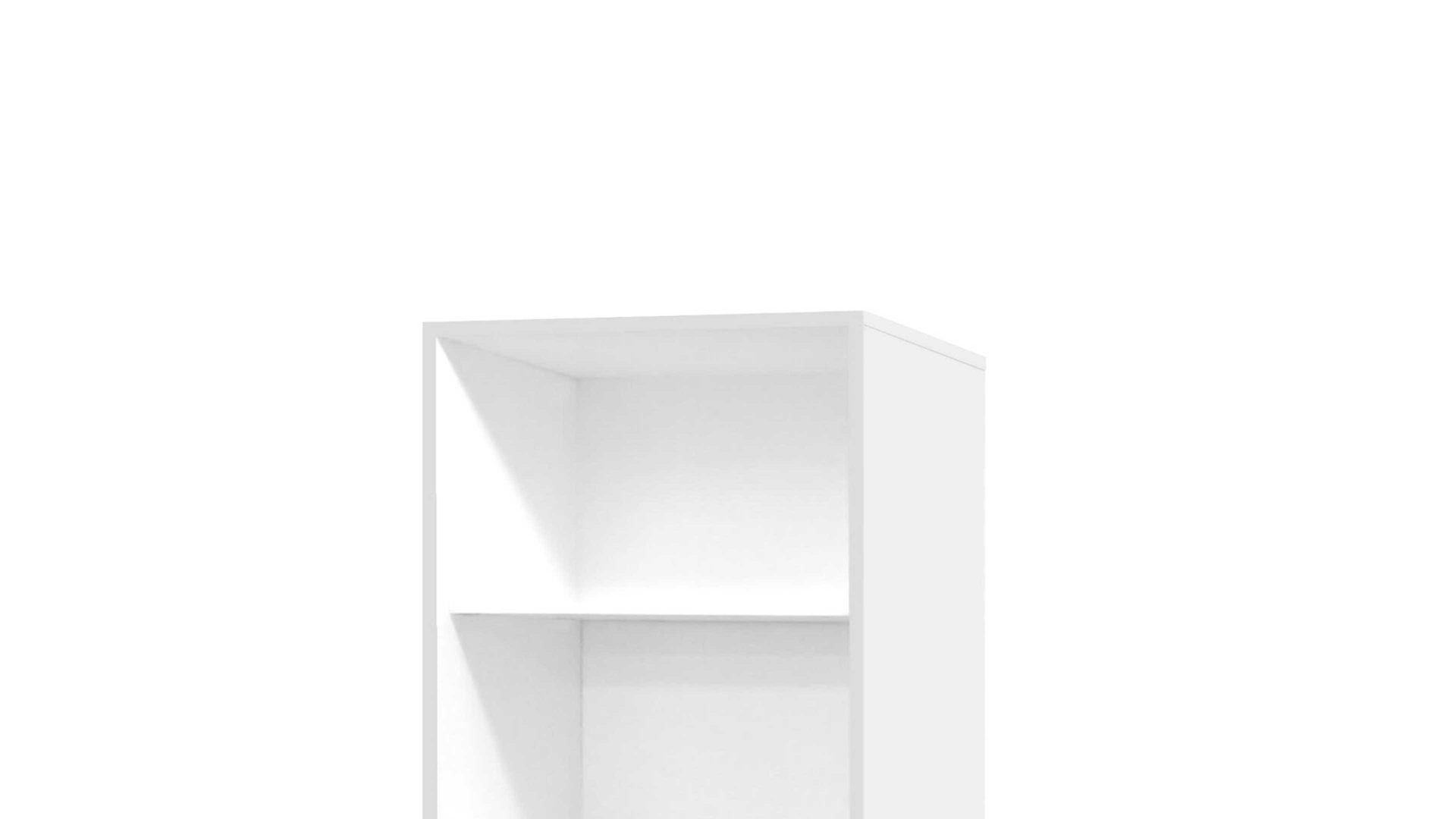 Regal Mäusbacher i.i. aus Holz in Weiß Aktenregal Mister Office mattweiße Lackoberflächen – ca. 81 x 215 cm