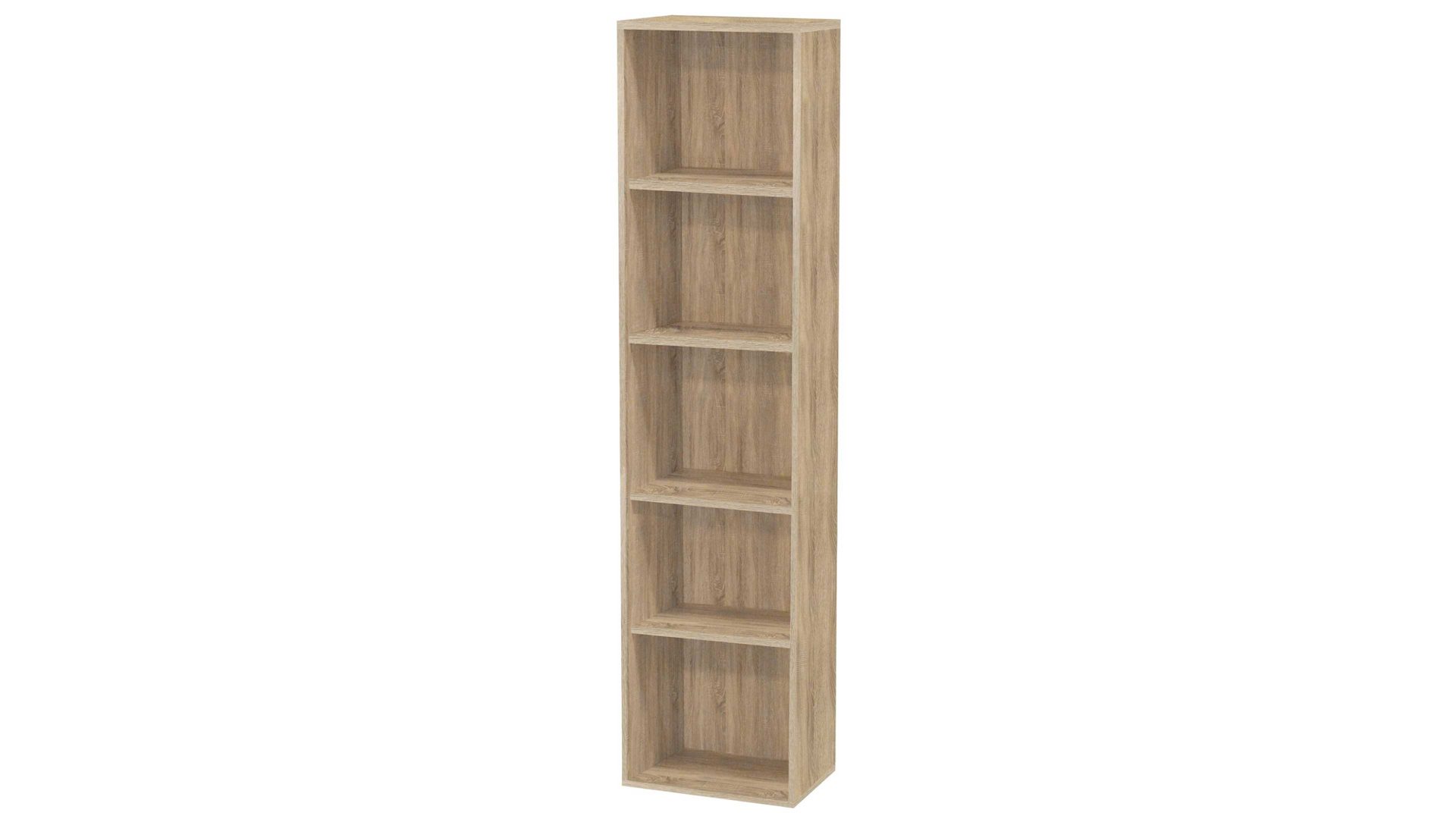 Regal Mäusbacher aus Holz in Holzfarben Aktenregal Mister Office Eiche sägerau – ca. 41 x 180 cm