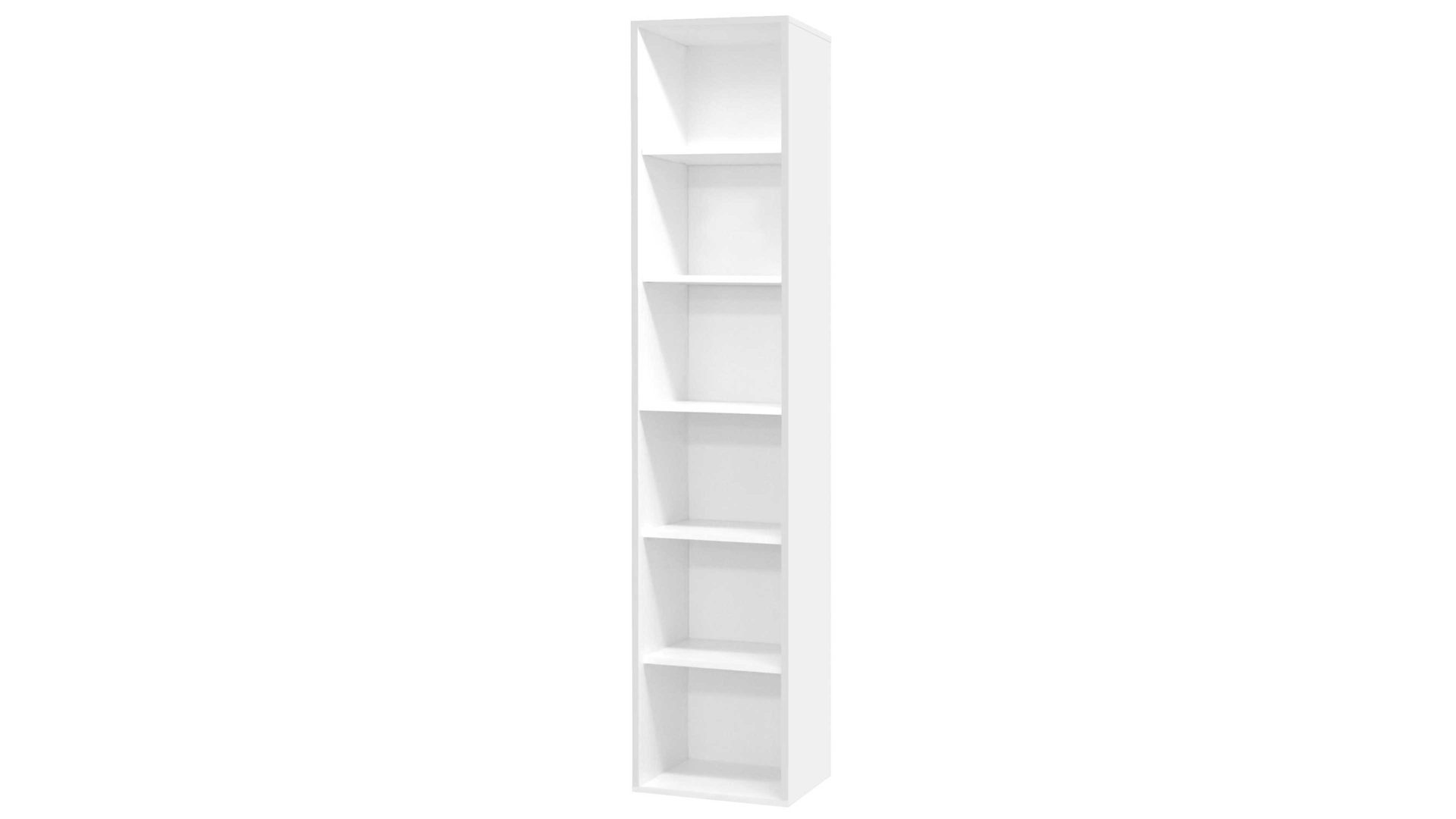 Regal Mäusbacher aus Holz in Weiß Aktenregal Mister Office Mattweiß – ca. 41 x 215 cm