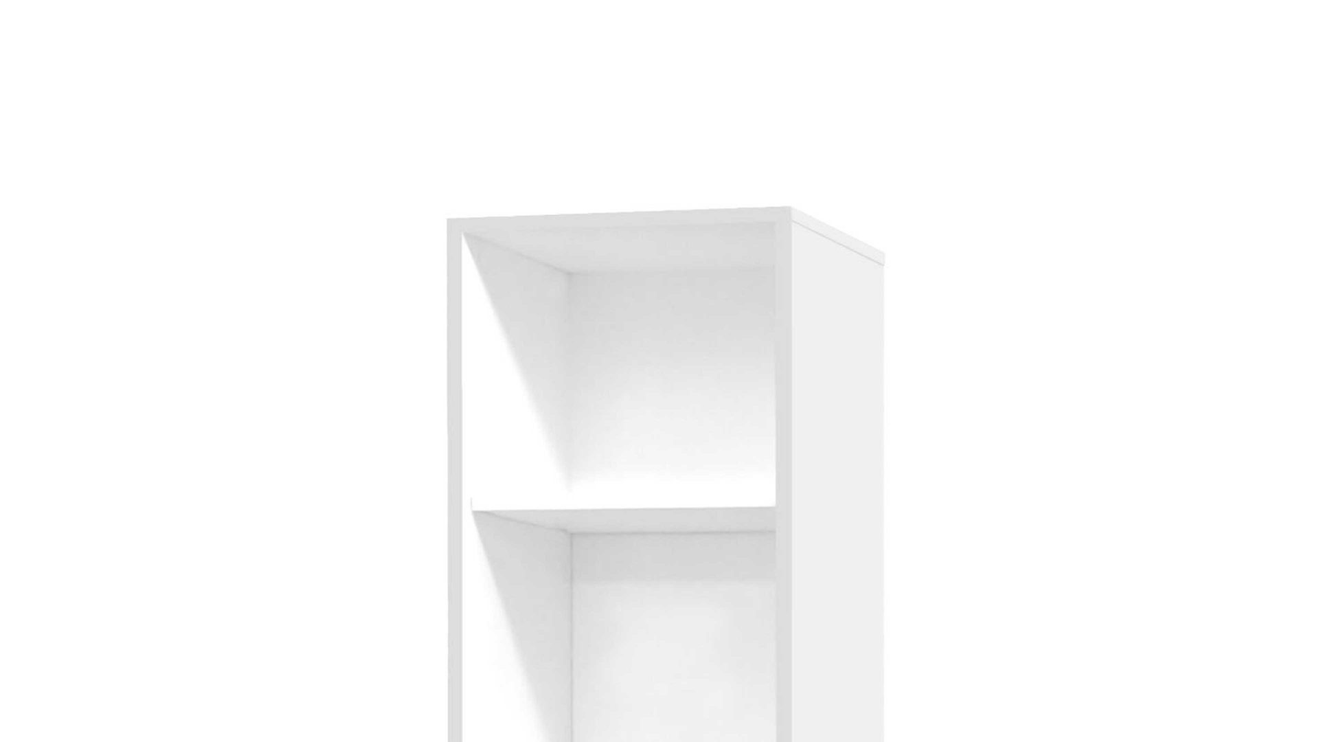 Regal Mäusbacher aus Holz in Weiß Aktenregal Mister Office Mattweiß – ca. 41 x 145 cm