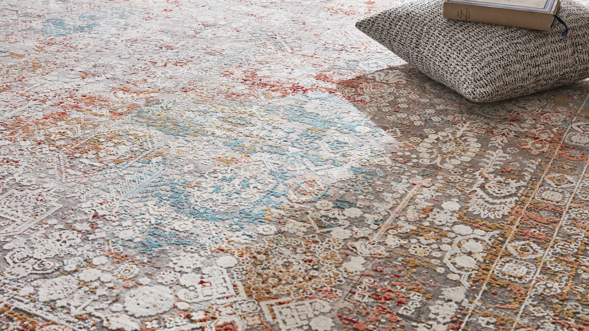 Webteppich Interliving aus Mischgewebe in Mehrfarbig Interliving Teppich Serie L-8610 Multicolor 598 – ca. 67 x 130 cm