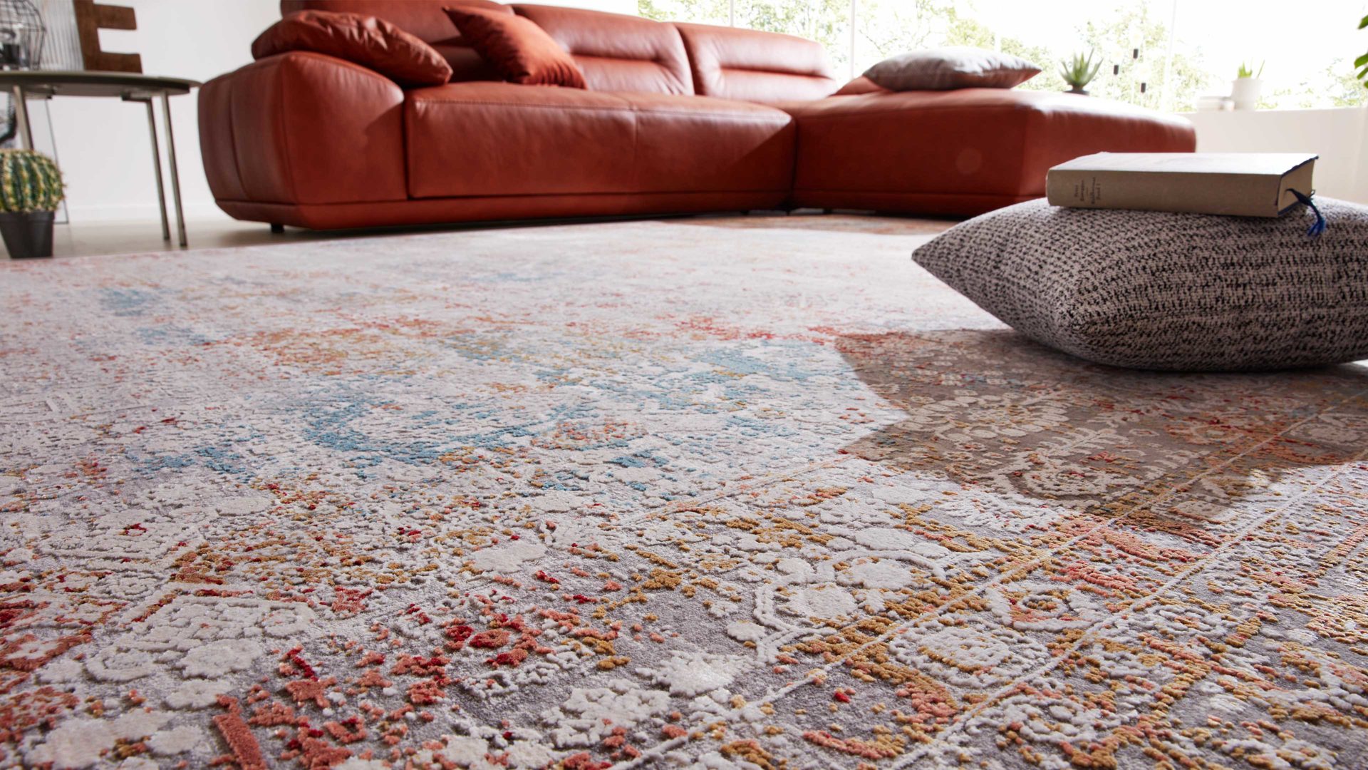 Webteppich Interliving aus Mischgewebe in Mehrfarbig Interliving Teppich Serie L-8610 Multicolor 598 – ca. 67 x 130 cm