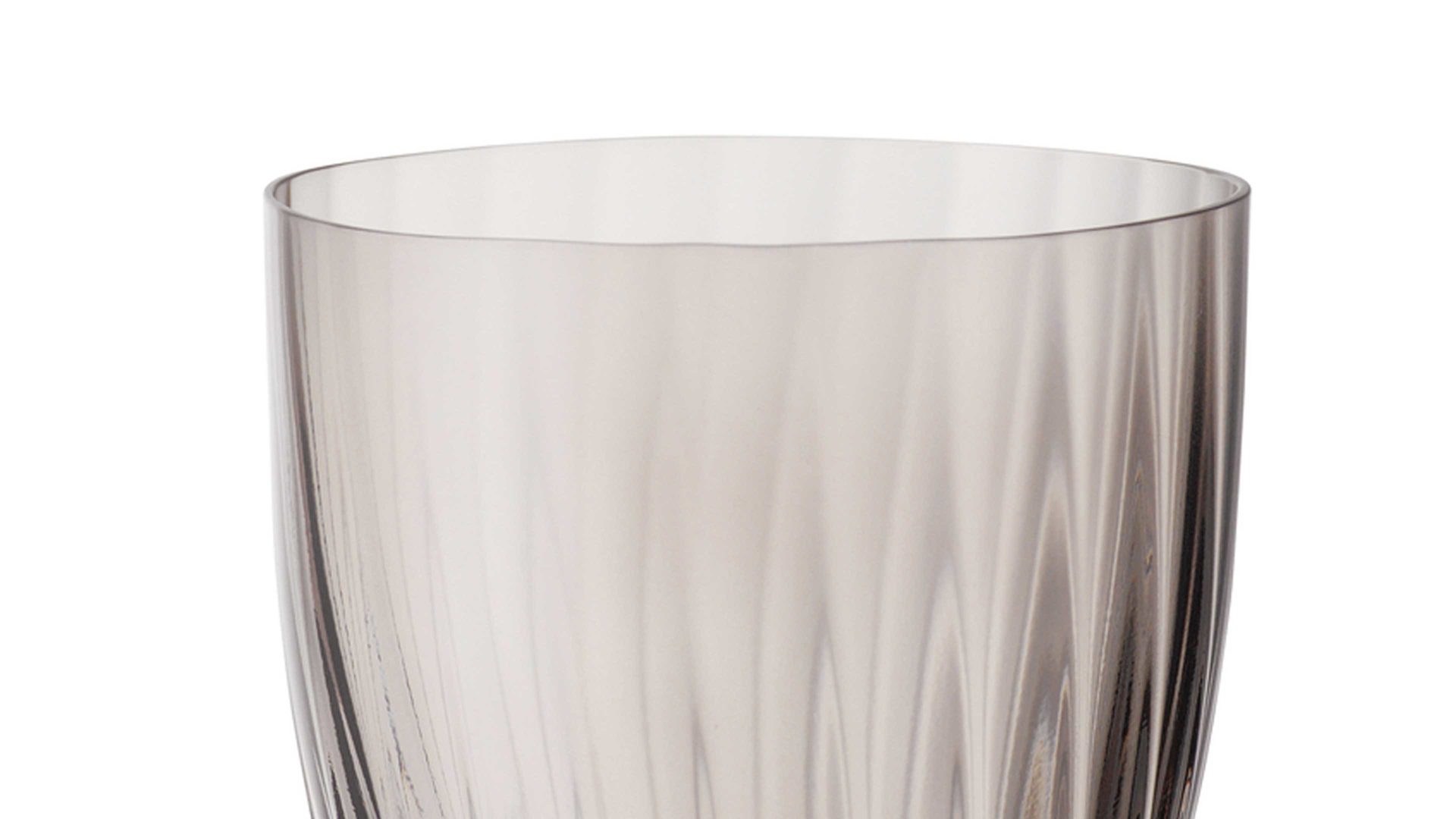 Wasserglas Bohemia cristal aus Glas in Braun BOHEMIA Cristal Wasserglas Georgia rauchbraunes Kristallglas - ca. 260 ml