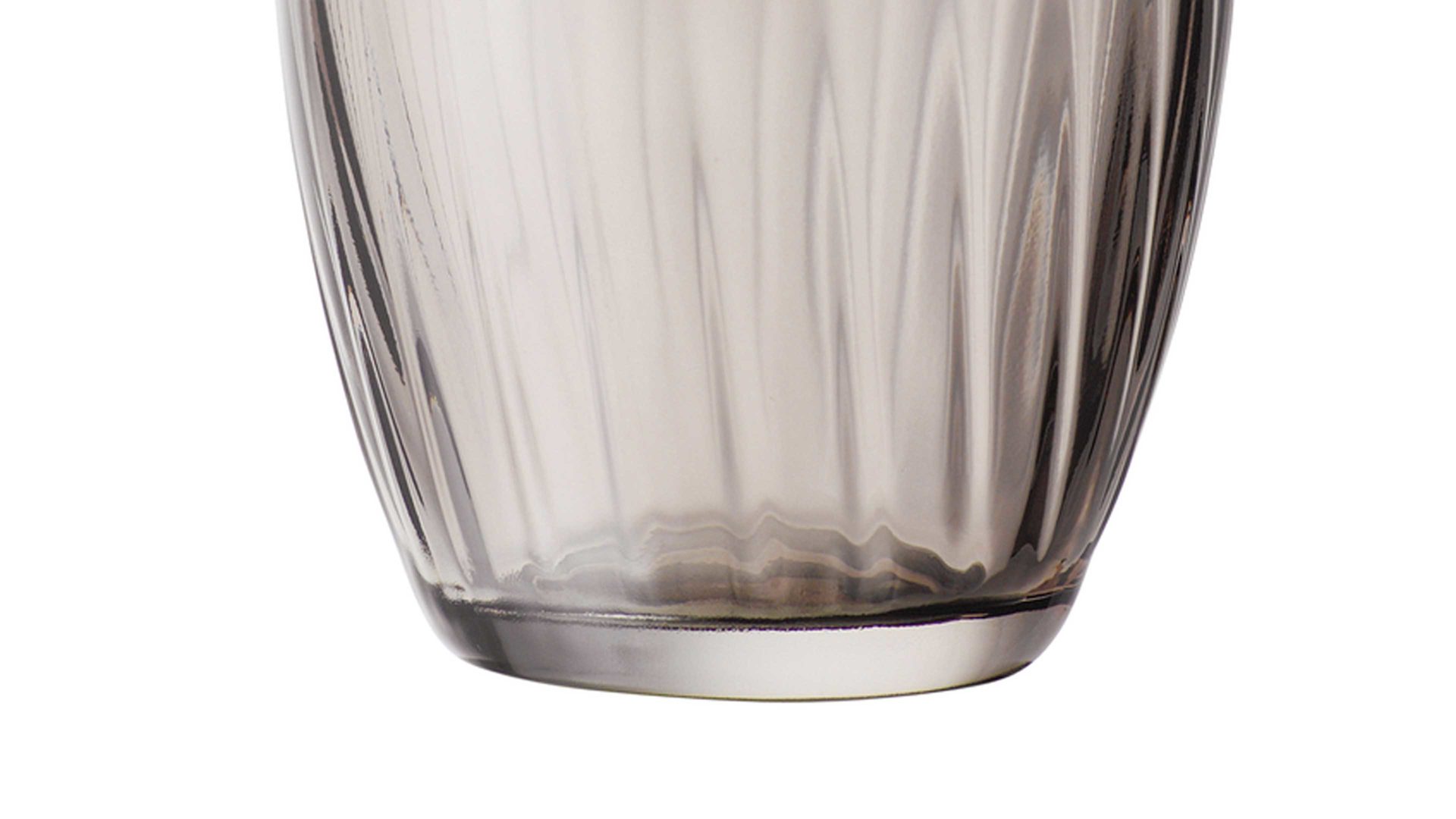 Wasserglas Bohemia cristal aus Glas in Braun BOHEMIA Cristal Wasserglas Georgia rauchbraunes Kristallglas - ca. 260 ml