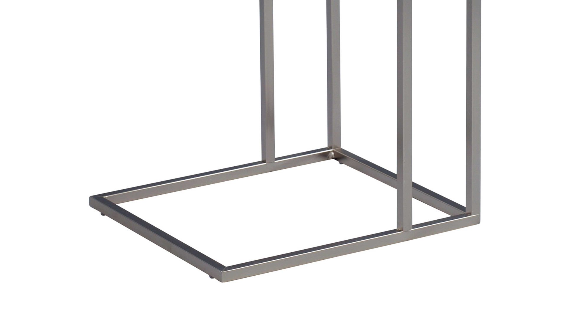 Beistelltisch M2 kollektion aus Metall in Holzfarben Beistelltisch als Wohnzimmermöbel oder Flurmöbel Edelstahl & Wildeiche – ca. 38 x 43 cm