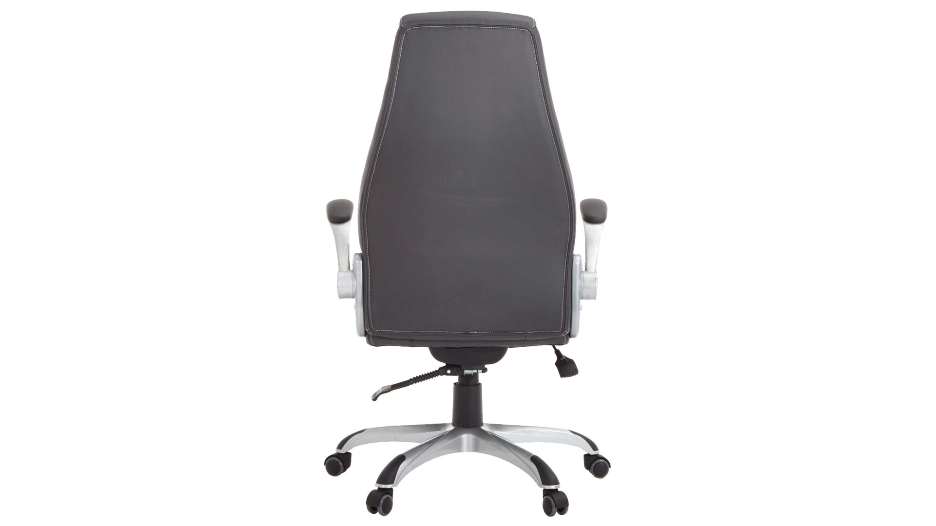 Chefsessel Duo collection aus Stoff in Anthrazit Chefsessel Moritz als bequemer Drehstuhl anthrazitfarbenes Kunstleder & silberfarbenes Drehkreuz