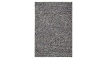 Handwebteppich Interliving aus Naturfaser in Dunkelblau Interliving Teppich Serie B-8001 oceanfarbene Schurwolle – ca. 200 x 240 cm