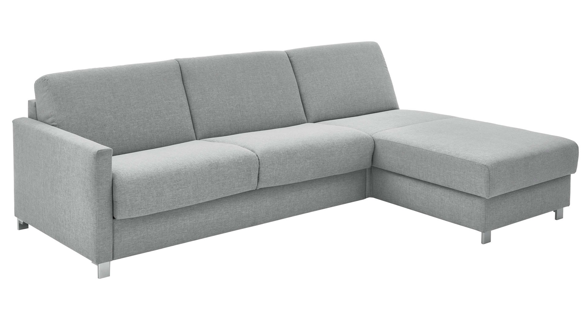 Ecksofa Bali aus Stoff in Hellblau Messina - Ecksofa hellblauer Bezug 8-8001 - Stellfläche ca. 281 x 160 cm