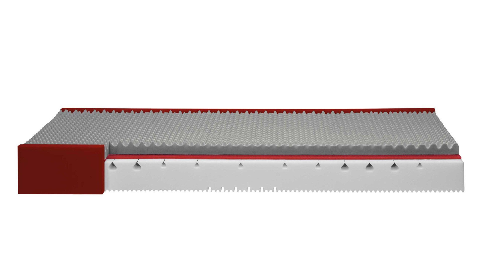 Kaltschaummatratze Interliving aus Stoff in Weiß Interliving Matratze Medikontur 1914 Kaltschaum, H3 – Liegefläche ca. 100 x 190 cm