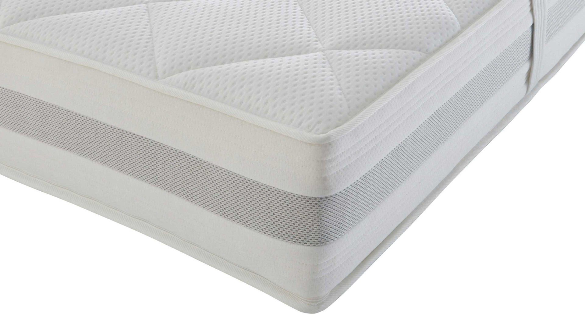 Kaltschaummatratze Interliving aus Stoff in Weiß Interliving Matratze Medikontur 1914 Kaltschaum, H3 – Liegefläche ca. 160 x 200 cm